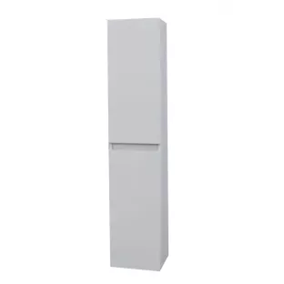 Sanilet universal high cabinet - Handleless - 2 doors and 5 shelves - Construction kit - 30x30x145 cm - High-gloss white