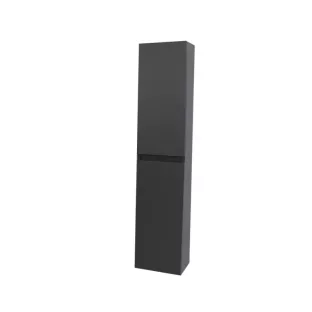 Sanilet universal high cabinet - Handleless - 2 doors and 5 shelves - Pre-assembled - 30x30x145 cm - Matt anthracite