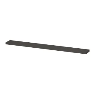 INK 20D shelf - variable size - incl. concealed mounting - 120-180x20x3.5 cm - Charcoal oak