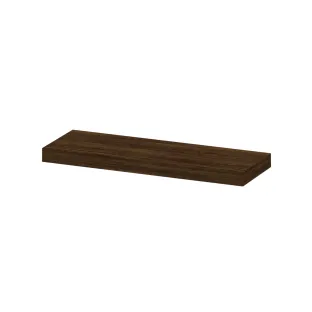 INK 20D shelf - incl. concealed mounting - 120x20x3.5 cm - Veneer Chocolate