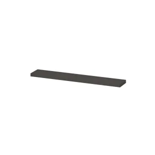 INK 20D shelf - variable size - incl. concealed mounting - 60-120x20x3.5 cm - Charcoal oak