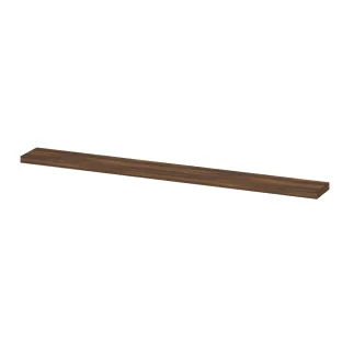 INK 35D wall shelf - front beveled for niche - 180x35x3.5 cm - Walnut