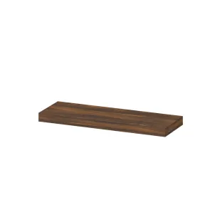 INK 35D wall shelf - front beveled for niche - 60x35x3.5 cm - Walnut