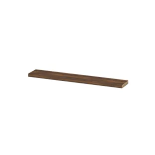 INK 20D wall shelf - front beveled for niche - 120x20x3.5 cm - Walnut