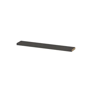 INK 20D wall shelf - front beveled for niche - 120x20x3.5 cm - Primeval grey