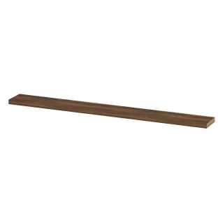 INK 20D wall shelf - front beveled for niche - 180x20x3.5 cm - Walnut