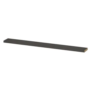 INK 20D wall shelf - front beveled for niche - 180x20x3.5 cm - Primeval grey