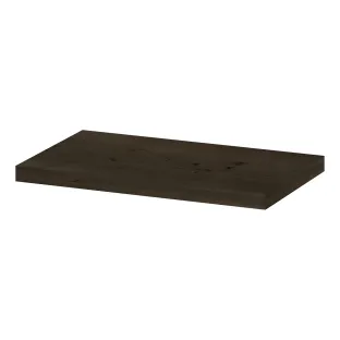 INK 35D shelf - fixed size for corner installation - incl. concealed mounting - 40x35x3.5 cm - Veneer Charcoal