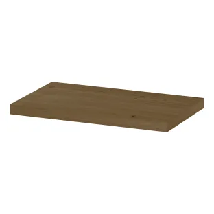 INK 35D shelf - fixed size for corner installation - incl. concealed mounting - 40x35x3.5 cm - Natural Veneer