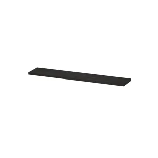 INK 35D shelf - variable size for corner installation - incl. concealed mounting - 120-180x35x3.5 cm - Charcoal oak