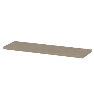 INK 35D shelf - variable size for corner installation - incl. concealed mounting - 120-180x35x3.5 cm - Ivory oak