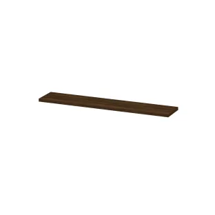 INK 35D shelf - variable size for corner installation - incl. concealed mounting - 120-180x35x3.5 cm - Copper oak