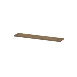 INK 35D shelf - variable size for corner installation - incl. concealed mounting - 120-180x35x3.5 cm - Natural oak