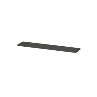 INK 35D shelf - variable size for corner installation - incl. concealed mounting - 120-180x35x3.5 cm - Primeval grey