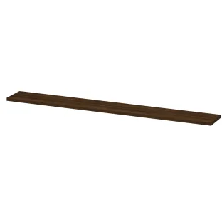 INK 35D shelf - variable size for corner installation - incl. concealed mounting - 180-275x35x3.5 cm - Copper oak