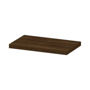 INK 35D shelf - variable size for corner installation - incl. concealed mounting - 30-60x35x3.5 cm - Copper oak