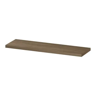 INK 35D shelf - variable size for corner installation - incl. concealed mounting - 60-120x35x3.5 cm - Pure oak