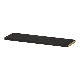 INK 20D shelf - incl. concealed mounting - 90x20x3.5 cm - Charcoal oak