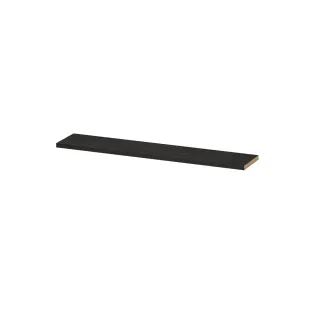 INK 20D shelf - incl. concealed mounting - 120x20x3.5 cm - Charcoal oak