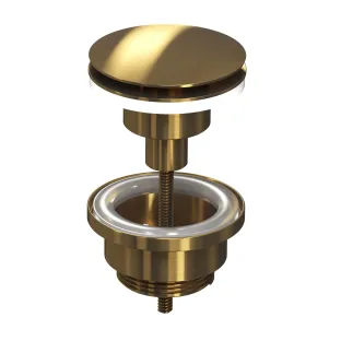 INK Lockable Click Plug Brass - Brushed matt gold