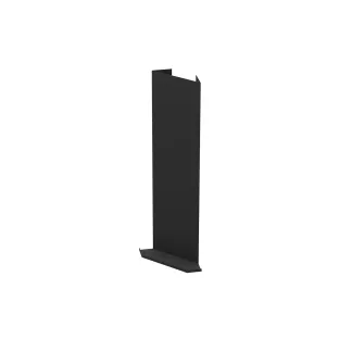 INK Anglo corner shelf made of steel to be combined with adhesive mirror - 20x20x72 cm - Matt black