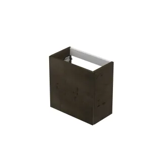 INK Contra/Enter washbasin cabinet P2O - handleless - left and right turning - 40x22x40 cm - Fineer Chocolate