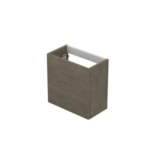 INK Contra/Enter washbasin cabinet P2O - handleless - left and right turning - 40x22x40 cm - Greige oak