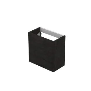 INK Contra/Enter washbasin cabinet P2O - handleless - left and right turning - 40x22x40 cm - Charcoal oak