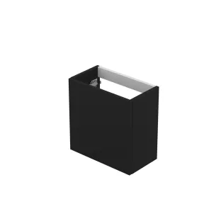 INK Contra/Enter washbasin cabinet P2O - handleless - left and right turning - 40x22x40 cm - Matt black