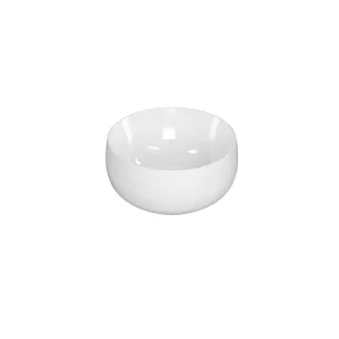 INK Disko surface-mounted washbasin porcelain - 40x40x18 cm - gloss white