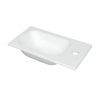 INK Enter Fountain Polystone - 1 tap hole - 40x22x1 cm - Matt white