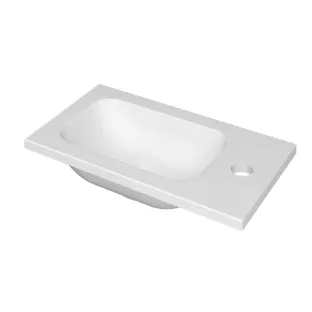 INK Enter Fountain Porcelain - 1 tap hole - 40x22x1.6 cm - Matt white