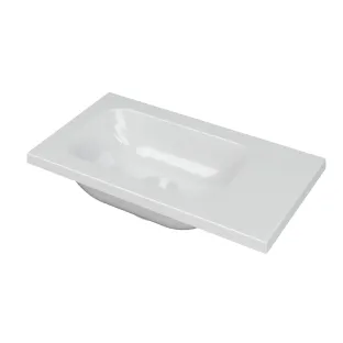 INK Enter Fountain Porcelain - without tap hole - 40x22x1.6 cm - Gloss white