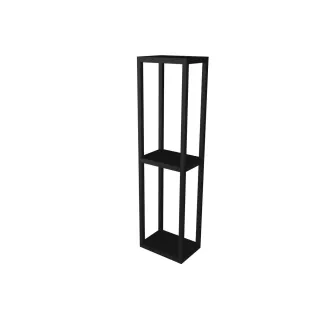 INK Ferro shelf with fixed shelves for mirror cabinet - 20x14x74 cm - Matt black