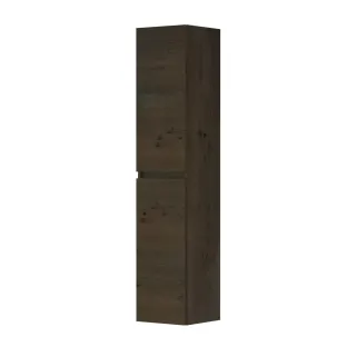 INK Veneer high cabinet 2 doors universal - handleless - 35x37x169 cm - Veneer Charcoal