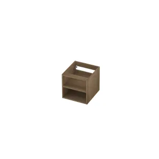 INK Veneer open shelf for base cabinet - 40x43x40 cm - Veneer Ash grey