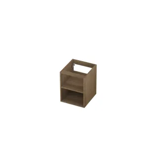 INK Veneer open shelf for base cabinet - 40x43x52 cm - Veneer Ash grey