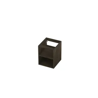 INK Veneer open shelf for base cabinet - 40x43x52 cm - Veneer Charcoal