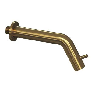 INK Fountain tap - cold water - wall model, can be shortened - brushed matt gold