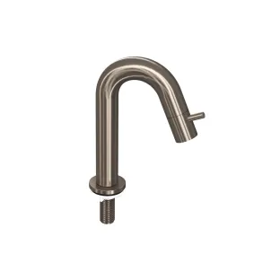 INK Fountain tap - standing curved - low model - brushed nickel