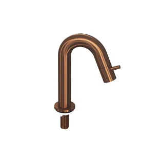 INK Fountain tap - standing curved - low model - matt rose gold