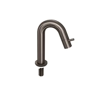 INK Fountain tap - standing curved - low model - metal black