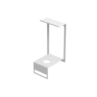 INK Handy steel fountain holder - incl. shelf and towel holder - 21x21x46.5 cm - Matt white