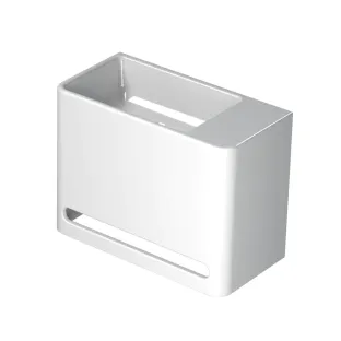 INK Hangar fountain polystone - tap platform right - without tap hole - 40x20x30 cm - Gloss white