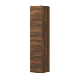 INK high cabinet 1 door universal - handleless - wooden frame - 36x37x169 cm - Walnut