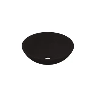 INK Jazz large countertop washbasin - without tap hole - 40x40x12 cm - quartz black