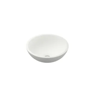 INK Jazz small countertop washbasin - without tap hole - 33x12 cm - polystone matt white