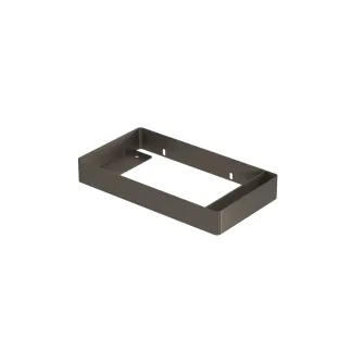 INK Jazz XS fountain frame in steel - towel holder right - 36x20x5 cm - Brushed stainless steel