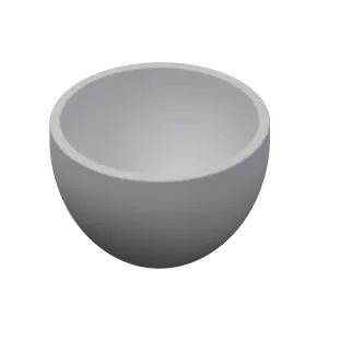 INK Jazz XS countertop washbasin - without tap hole - 20x20x11 cm - polystone matt white