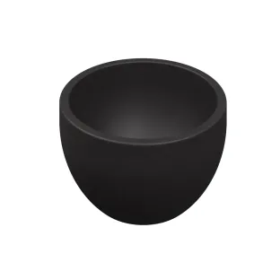 INK Jazz XS countertop washbasin - without tap hole - 20x20x11 cm - quartz black